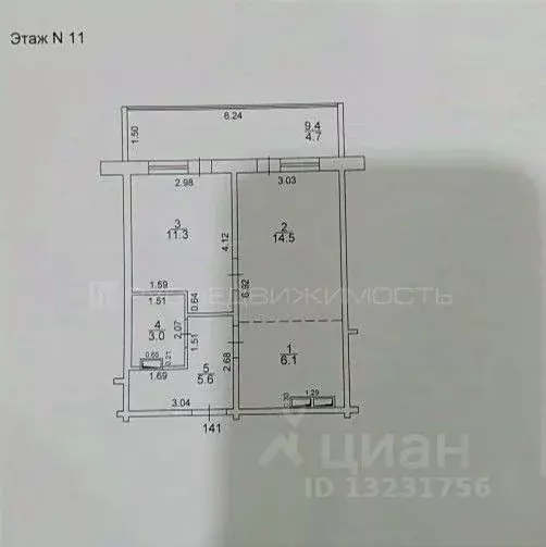 2-к кв. Кировская область, Киров ул. Грибоедова, 60 (40.5 м) - Фото 2