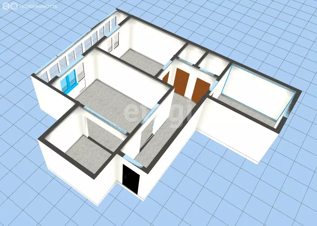 3-комнатная квартира: Губкин, 2-я Академическая улица, 40А (64.9 м) - Фото 2