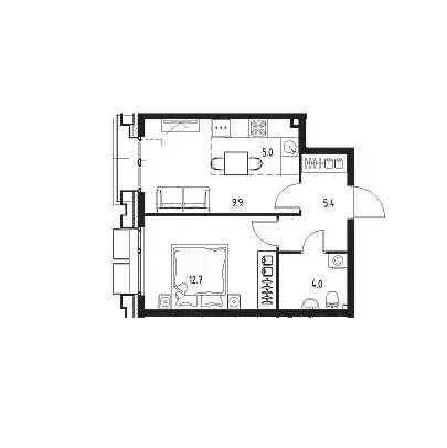 Продаётся 1-к квартира, 37.2 м - Фото 0
