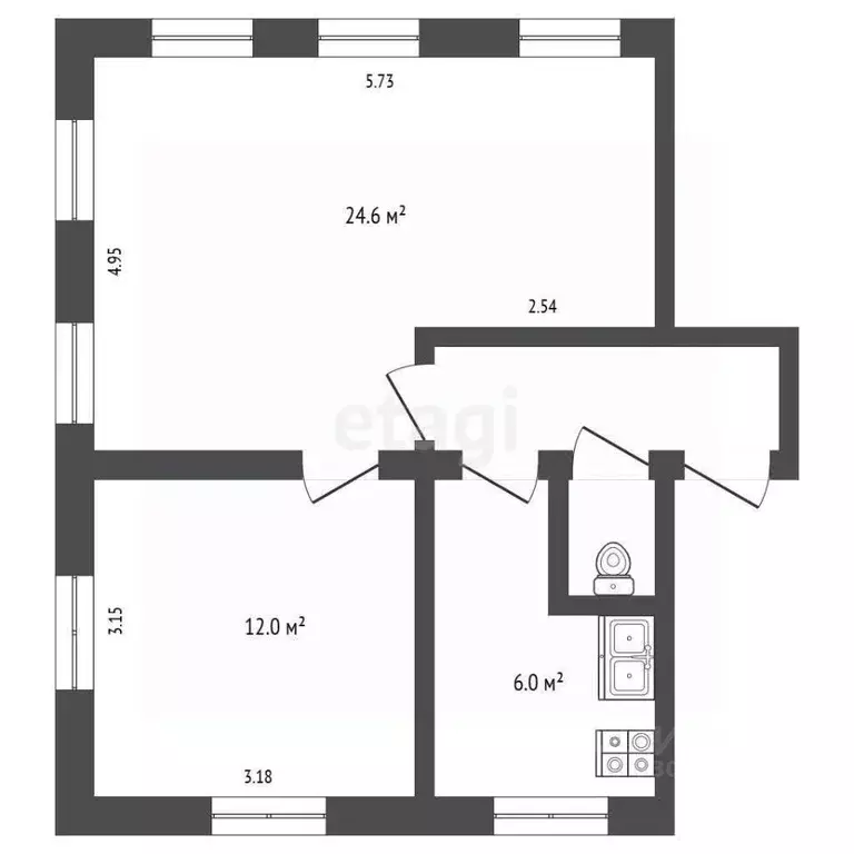 3-к кв. Ярославская область, Ярославль Московский просп., 61А (72.4 м) - Фото 2