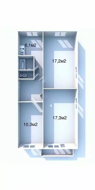 3-к кв. Архангельская область, Новодвинск ул. Советов, 3 (61.0 м) - Фото 0
