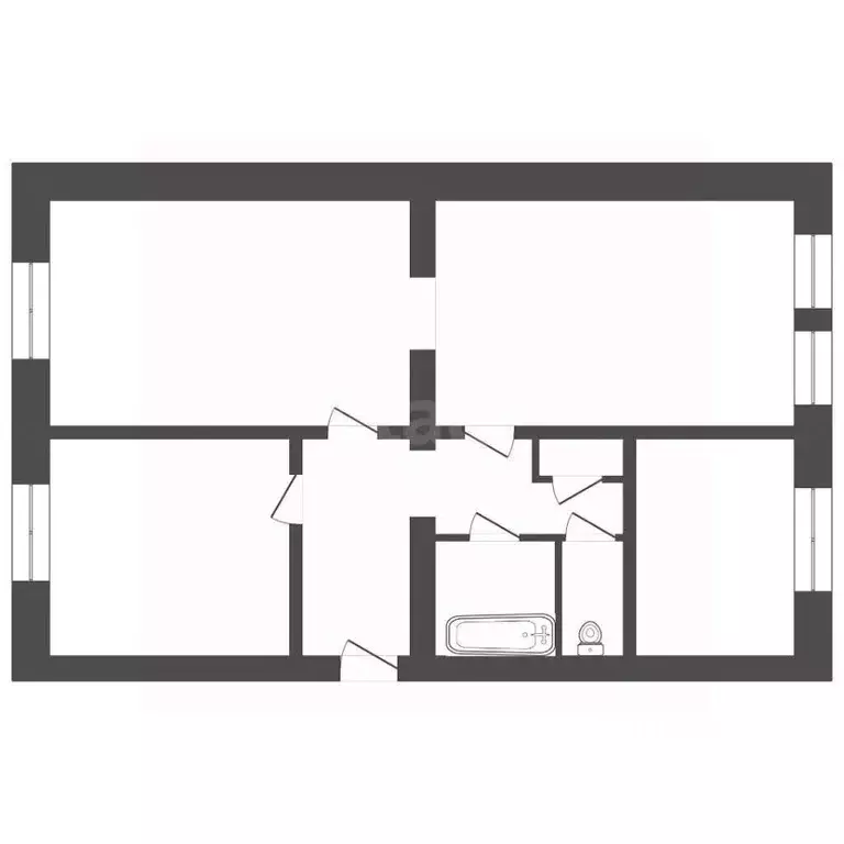 3-к кв. Иркутская область, Ангарск 89-й кв-л, 10 (74.4 м) - Фото 1