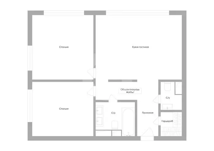 3-комнатная квартира: Москва, Шмитовский проезд, 39к6 (67 м) - Фото 1