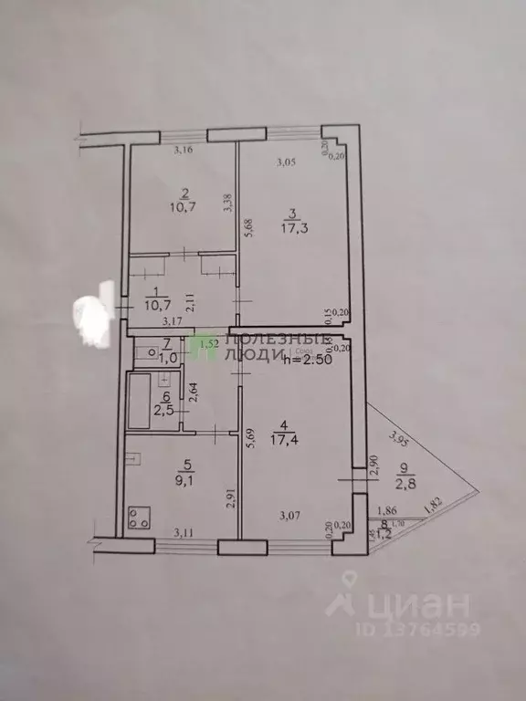 3-к кв. Забайкальский край, Чита ул. Евгения Гаюсана, 2 (68.7 м) - Фото 1