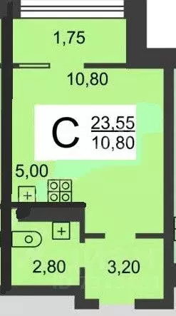 Студия Нижегородская область, Нижний Новгород ул. Романтиков, 6 (23.55 ... - Фото 1