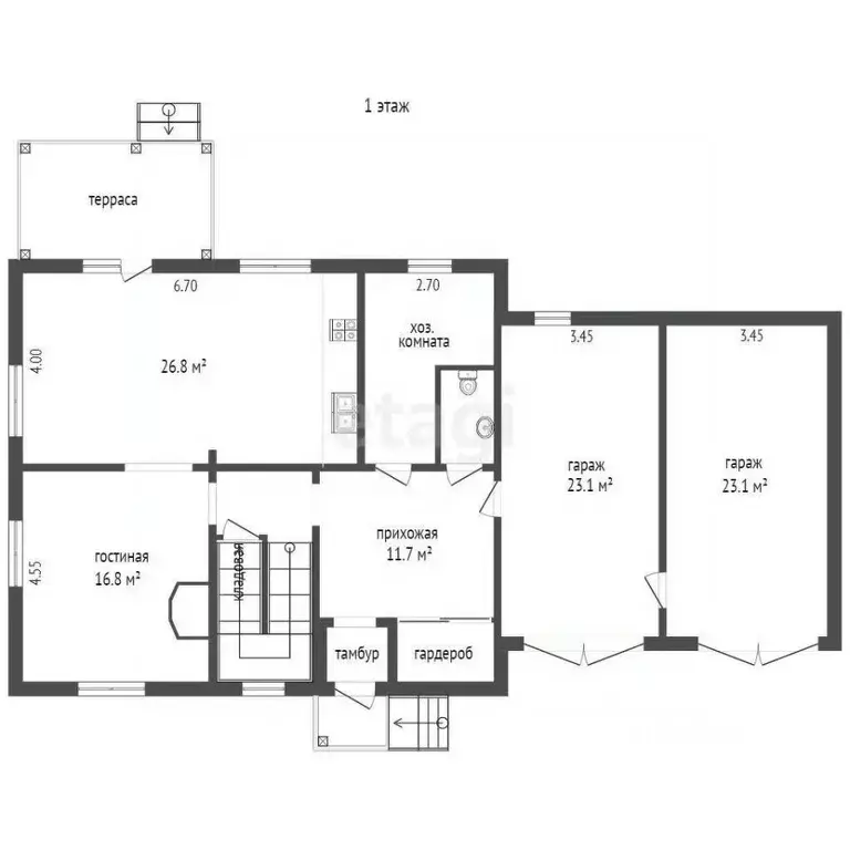 Дом в Коми, Сыктывкар Лесопильная ул., 6 (220 м) - Фото 1