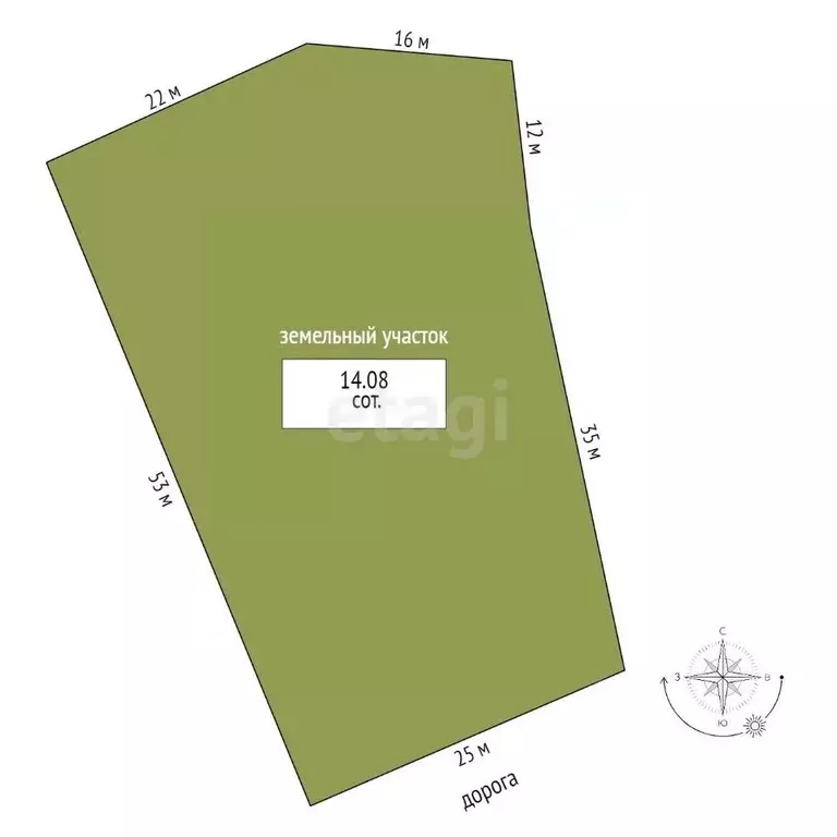 Участок в Саха (Якутия), Якутск Хайа-Анна ДСК,  (14.08 сот.) - Фото 2