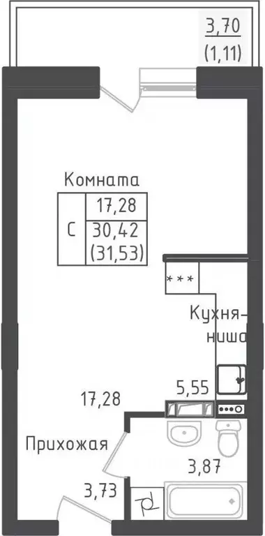 Студия Московская область, Дмитровский муниципальный округ, д. Рыбаки ... - Фото 1