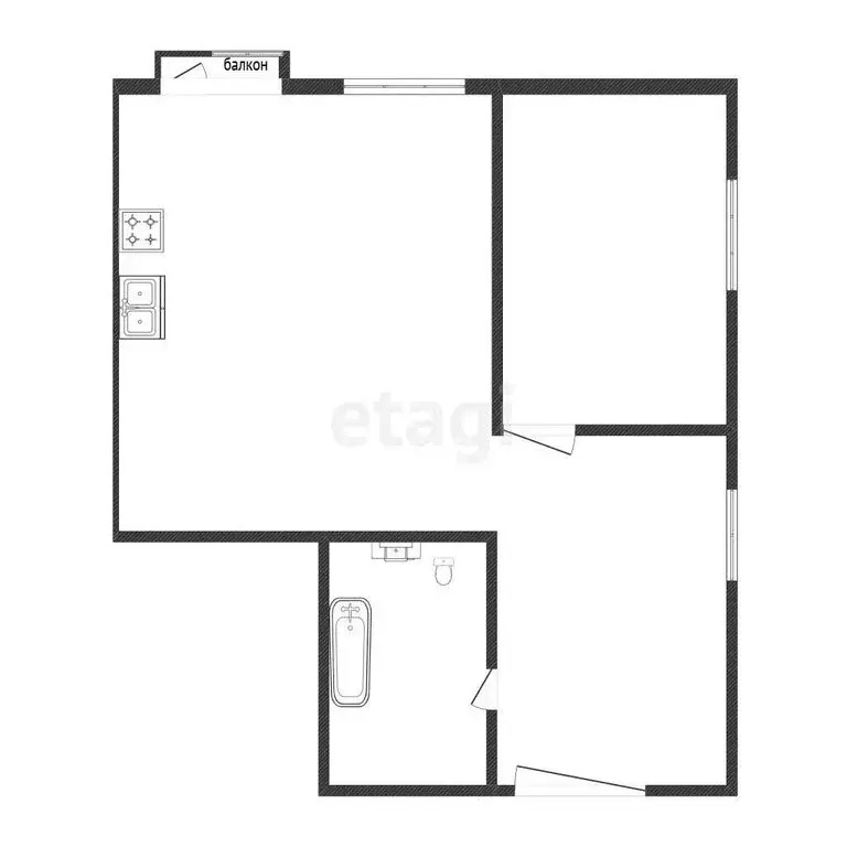 2-комнатная квартира: Иркутск, микрорайон Топкинский, 65 (49.6 м) - Фото 1