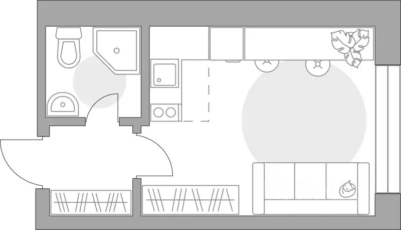 Студия Московская область, Балашиха 39-й мкр, Пехра жилой комплекс, к8 ... - Фото 1