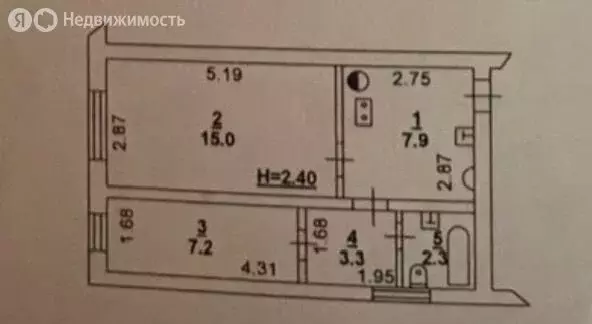 2-комнатная квартира: Ростов-на-Дону, Русская улица, 37 (36 м) - Фото 1