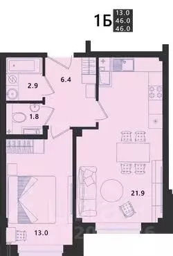 1-к кв. Псковская область, Псковский район, Завеличенская волость, д. ... - Фото 1