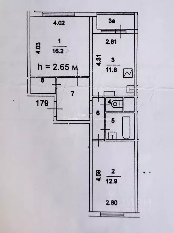 2-к кв. Москва ул. Шолохова, 30 (55.9 м) - Фото 2