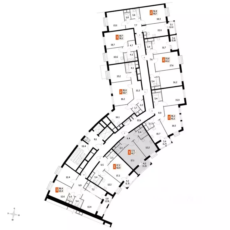 1-к кв. Московская область, Ленинский городской округ, пос. Развилка ... - Фото 2
