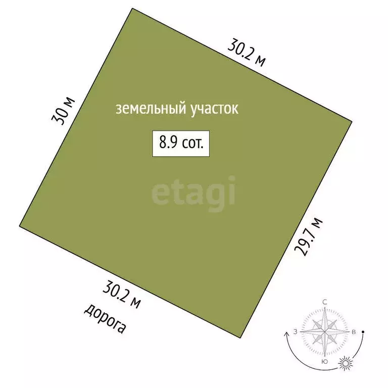 Участок в Красный Яр, Народная улица (20.49 м) - Фото 0