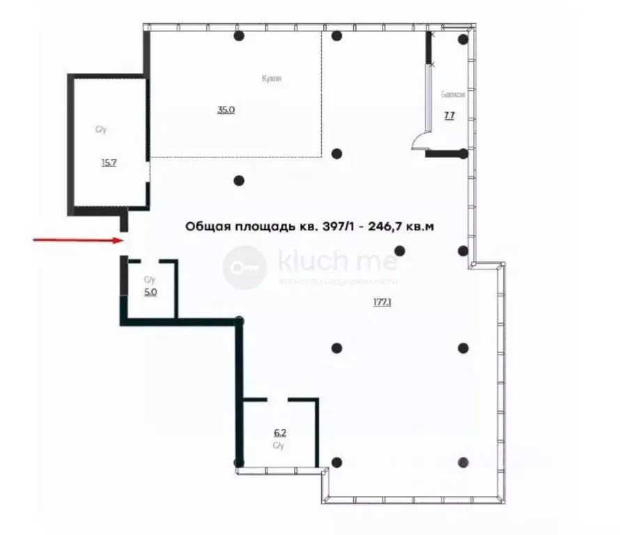 Свободной планировки кв. Татарстан, Казань Шоссейная ул., 57 (246.7 м) - Фото 1