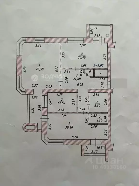 4-к кв. Чувашия, Чебоксары ул. Афанасьева, 9к5 (155.4 м) - Фото 1