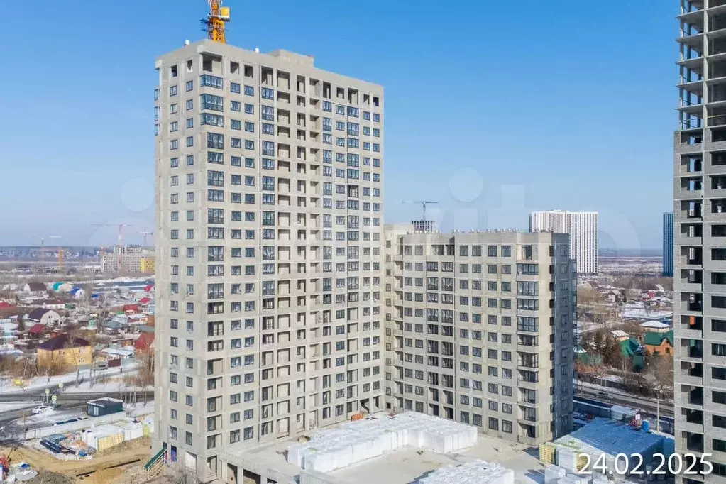 2-к. квартира, 62,6 м, 6/24 эт. - Фото 1