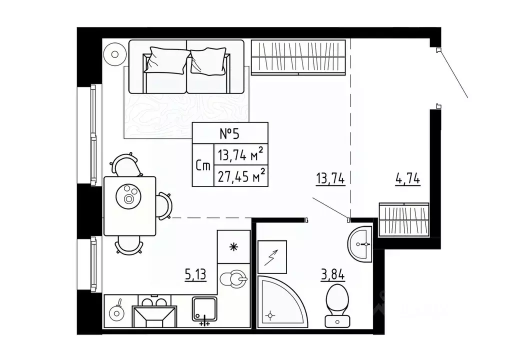 Студия Ленинградская область, Ломоносовский район, Аннинское городское ... - Фото 1