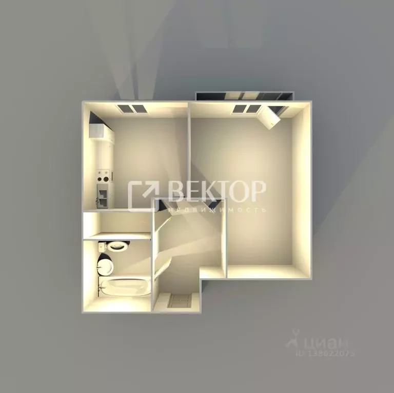 1-к кв. Ярославская область, Ростовский муниципальный округ, с. ... - Фото 2