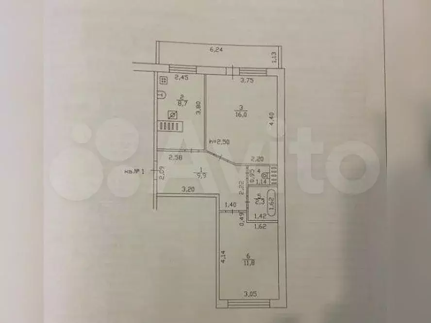 Аукцион: 2-к. квартира, 49,8 м, 1/2 эт. - Фото 0