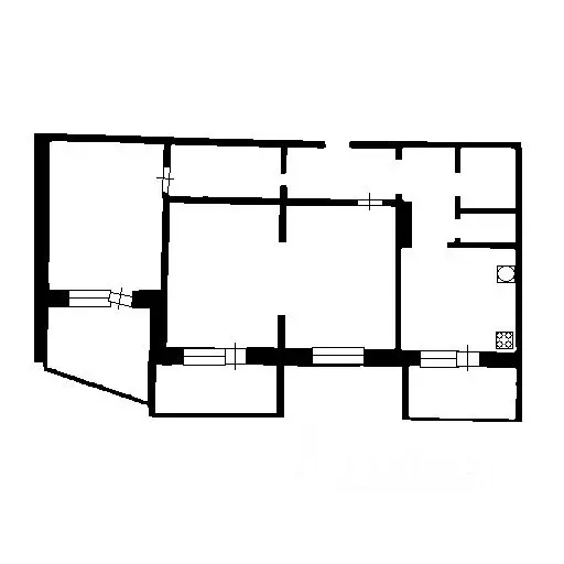 2-к кв. Татарстан, Казань ул. Академика Глушко, 9к1 (70.0 м) - Фото 2
