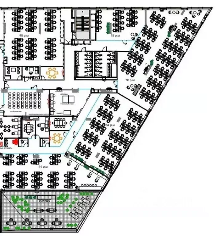 Офис в Москва просп. Андропова, 10 (1077 м) - Фото 2