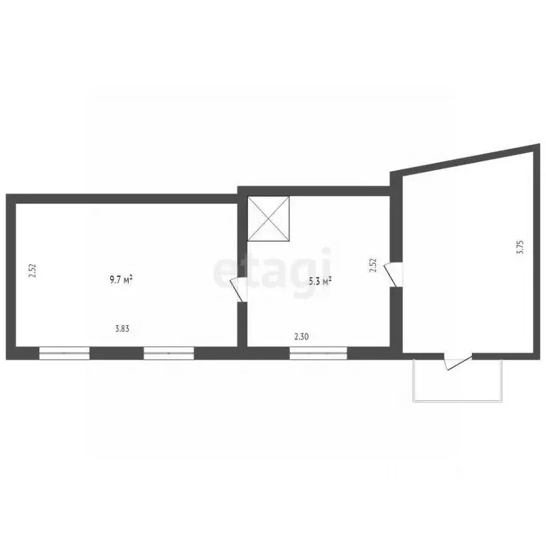 1-к кв. Воронежская область, Борисоглебск ул. Пешкова, 99 (15.0 м) - Фото 1