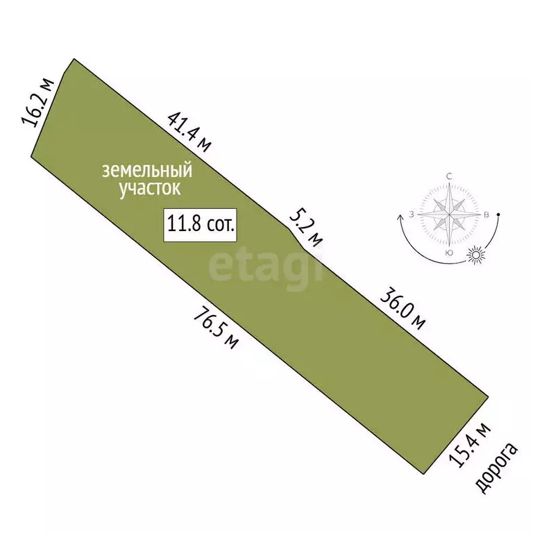 Дом в деревня Падерина, Луговая улица (40 м) - Фото 1