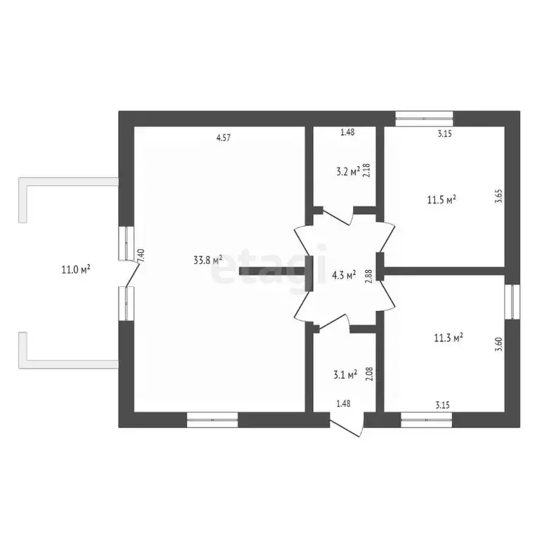 Дом в Омская область, Омск СНТ Сибзаводовец ТСН, 489 (87 м) - Фото 1