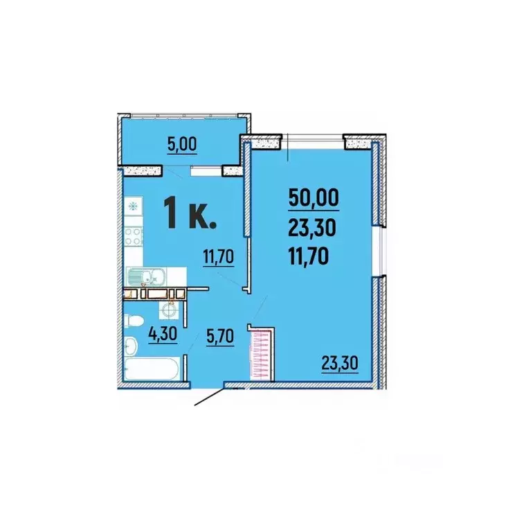 1-к кв. Краснодарский край, Туапсинский муниципальный округ, с. Агой ... - Фото 1