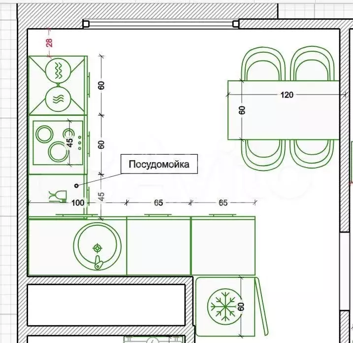 2-к. квартира, 52 м, 4/4 эт. - Фото 1