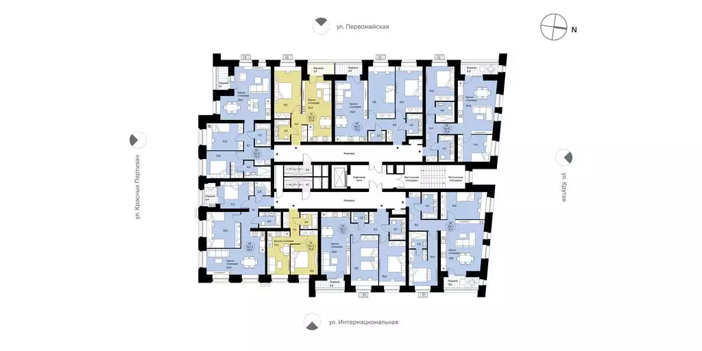 1-комнатная квартира: Сыктывкар, Крутая улица, 2 (52.4 м) - Фото 1