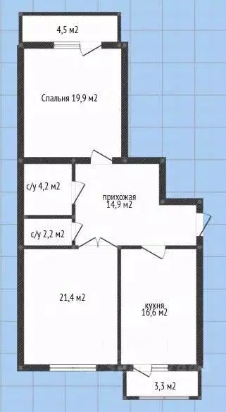 2-к кв. Краснодарский край, Краснодар ул. Черниговская, 1 (79.7 м) - Фото 1