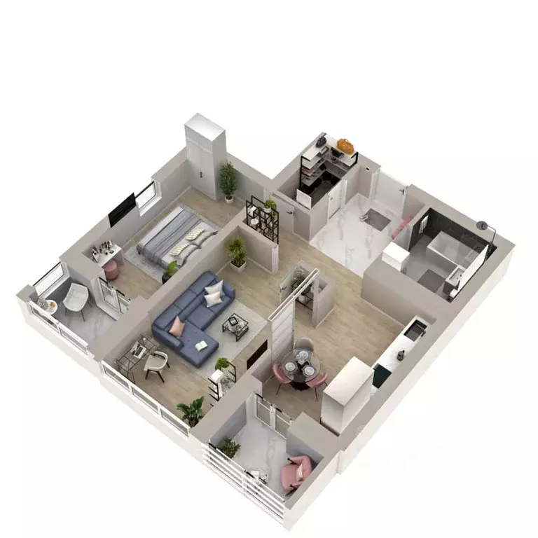 2-к кв. Пермский край, Пермь Ленская ул., 30 (61.51 м) - Фото 1