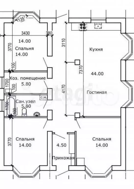 Дом 110,5 м на участке 6 сот. - Фото 0