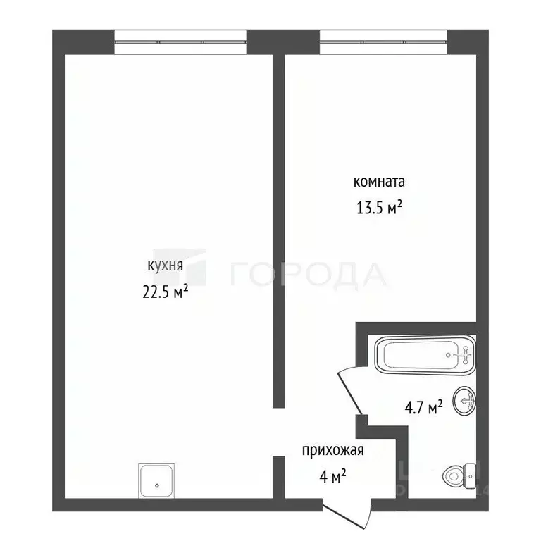 1-к кв. Алтайский край, Барнаул Сиреневая ул., 52 (35.0 м) - Фото 2