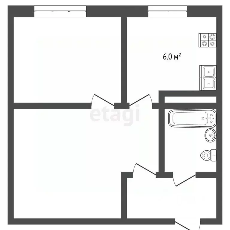 1-к кв. Красноярский край, Норильск ул. Бегичева, 30 (31.9 м) - Фото 2