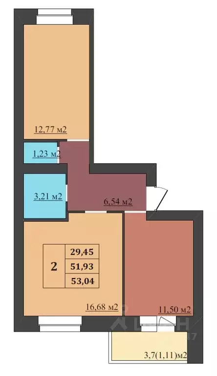 2-к кв. Ярославская область, Ярославль Северный жилрайон, 15-й мкр,  ... - Фото 1