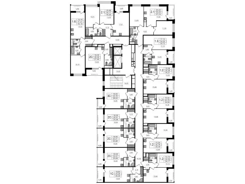 Студия Санкт-Петербург 1-й Предпортовый проезд, 1 (25.26 м) - Фото 1