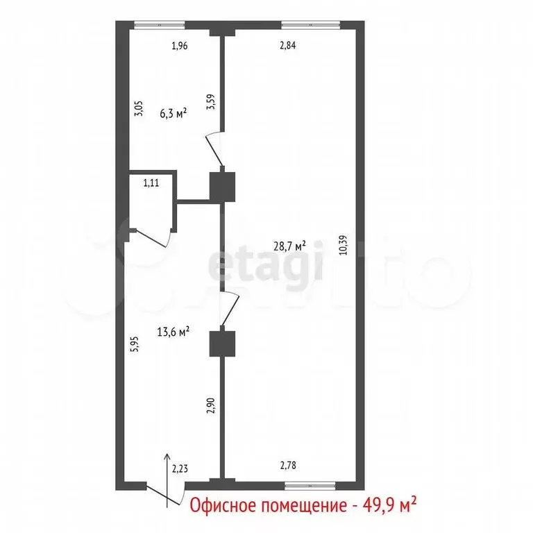 Продам офисное помещение, 49.9 м - Фото 0
