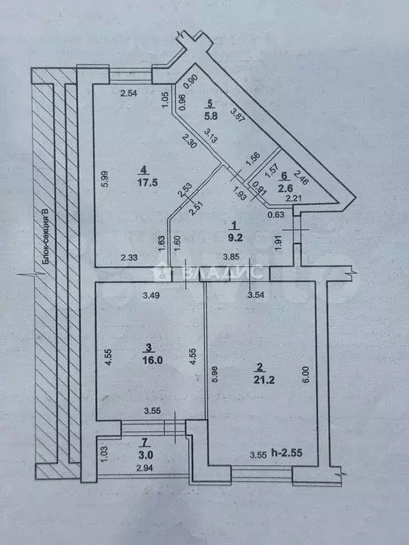 2-к. квартира, 73,8 м, 5/12 эт. - Фото 0