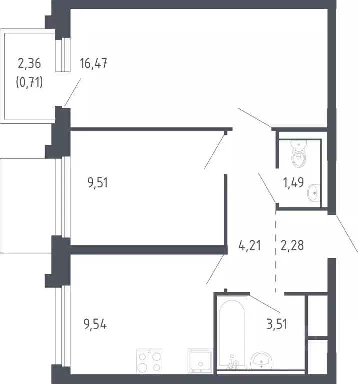 2-к кв. Сахалинская область, Корсаков Сердце Сахалина жилой комплекс ... - Фото 1