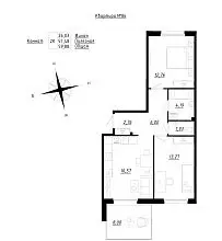 2-к кв. Ленинградская область, Тосненский район, Федоровское городское ... - Фото 1