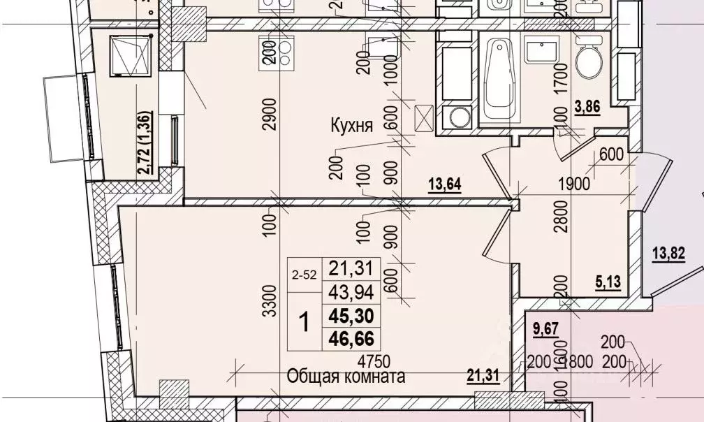 1-к кв. Саха (Якутия), Якутск ул. Чкалова (45.3 м) - Фото 0