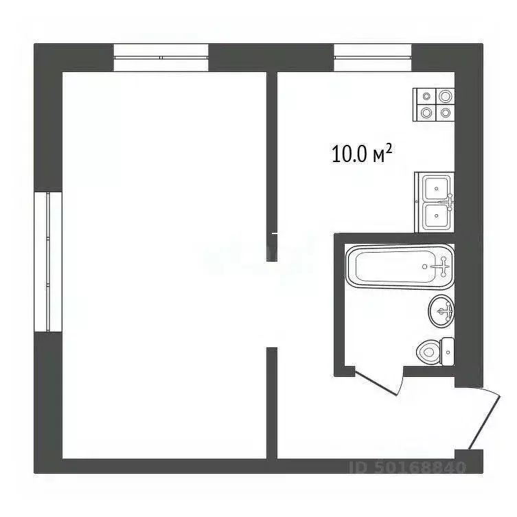 1-к кв. Саратовская область, Балашовский район, Пинеровка рп ... - Фото 1