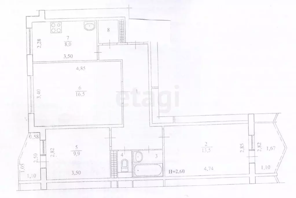 3-к кв. Волгоградская область, Волгоград ул. Рихарда Зорге, 49 (67.2 ... - Фото 2