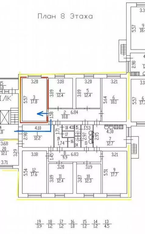 Комната Санкт-Петербург Пискаревский просп., 10К2 - Фото 0