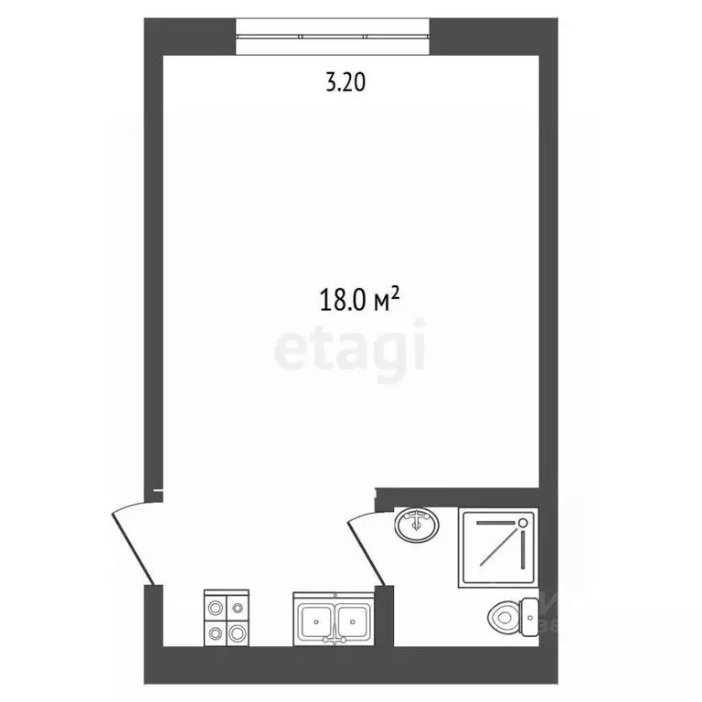 Студия Ростовская область, Ростов-на-Дону Северный мкр, ул. Волкова, ... - Фото 1