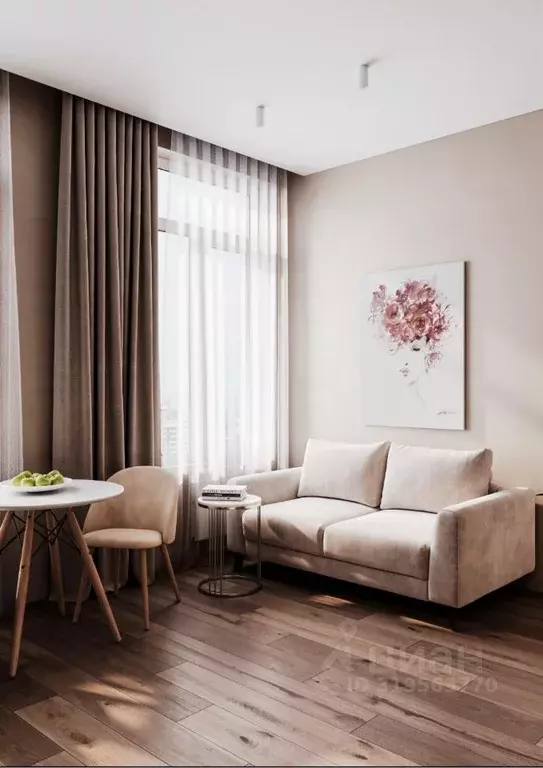 Студия Москва Шелепихинская наб., 34к5 (30.0 м) - Фото 0